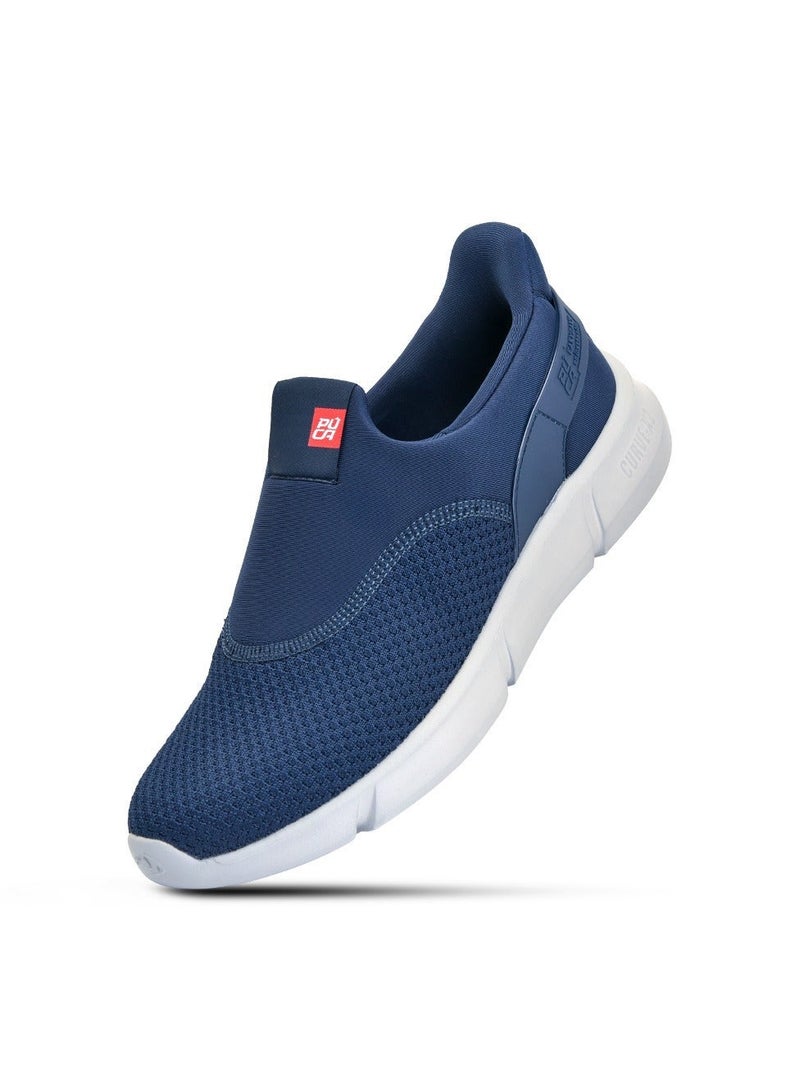 Puca Shoes | Light weight | Lycra collar | Stylish men shoes | All-day comfort | X-Uno Navy - Image 1